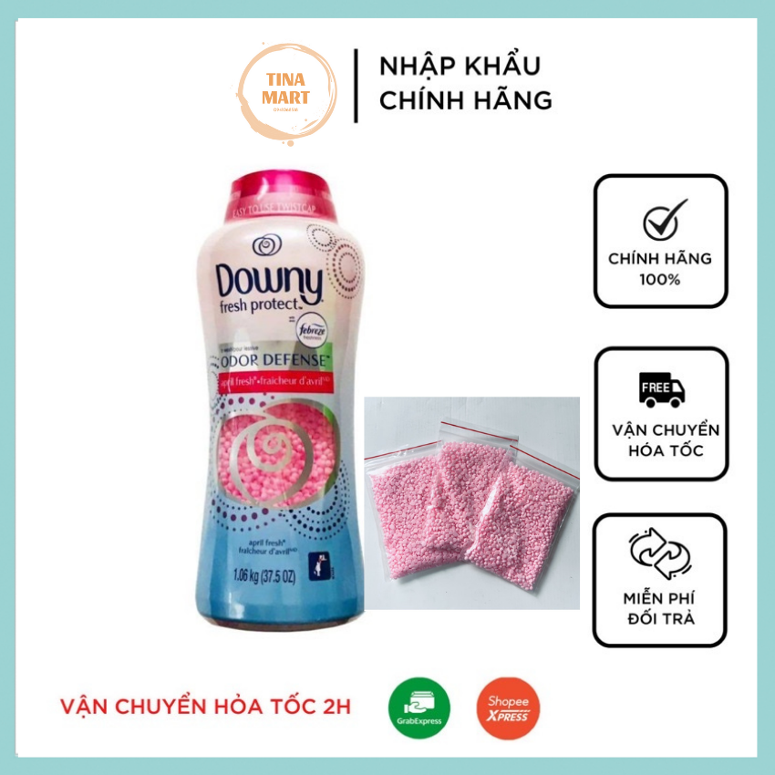 Hạt (viên) xả thơm và mềm vải Downy Fresh Protect - Tách lẻ 30g, 50g và 100g