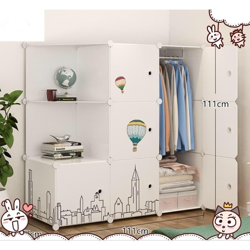 Tủ nhựa ghép 9 ngăn khổ lớn sâu 47 cm - 7n2x