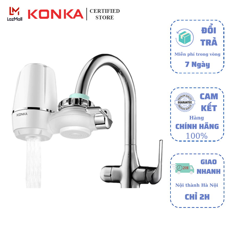 Bộ lọc nước Konka Mới KPW - LT01  Loại bỏ các tạp chất rắn có trong nước và 1  số nguyên nhân gây bệnh do nguồn nước bẩn, ôi nhiễm, khử mùi hôi hiệu quả với công nghệ lõi lọc Nano 9  màng lọc tăng độ tinh khiết cho nước.
