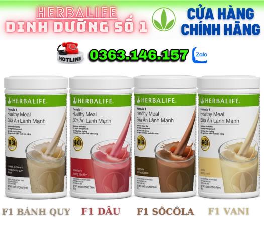 FREE SHIP [MIỄN PHÍ VẬN CHUYỂN TỪ 5 sp] F1 Bữa Ăn Lành Mạnh Herbalife - Hương Vị Bánh Quy - Hỗn Hợp Dinh Dưỡng Toàn Diện Công Thức 1 - Formula 1 Healthy Meal - Sữa Giảm Cân - Tăng Cân - Cải Thiện Sức Khỏe [HÀNG CHÍNH HÃNG]