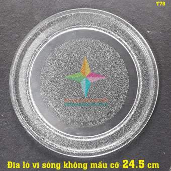 Đĩa lò vi sóng không mấu ĐK 24.5cm (Dùng cho các loại Lò vi sóng 18L-20L)