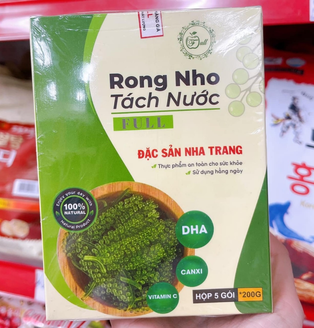 Rong nho tách nước Nha Trang hộp 200gr