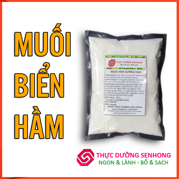 Muối biển hầm (500gr) - Thực dưỡng Sen Hồng