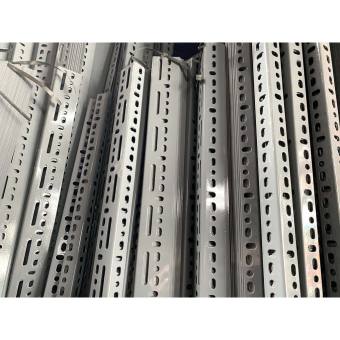 Thanh Sắt V Lỗ 3x5cm dày 1.8mm: Dài 30cm - Lắp kệ sắt v lỗ, khung kệ v lỗ, kệ trồng rau