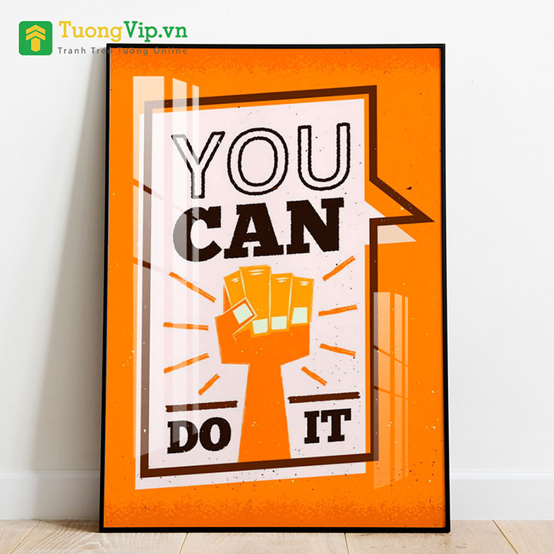 Tranh Laminate - Tranh Treo Tường Văn Phòng - You Can Do It