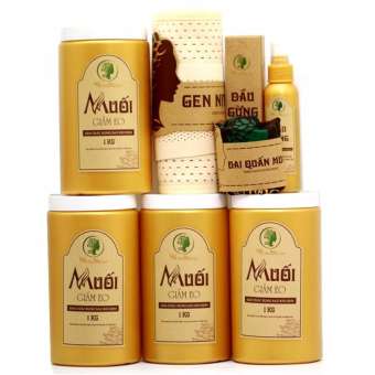 Bộ muối giảm eo sau sinh dưới 3 tháng WonMom (bộ 4 muối)