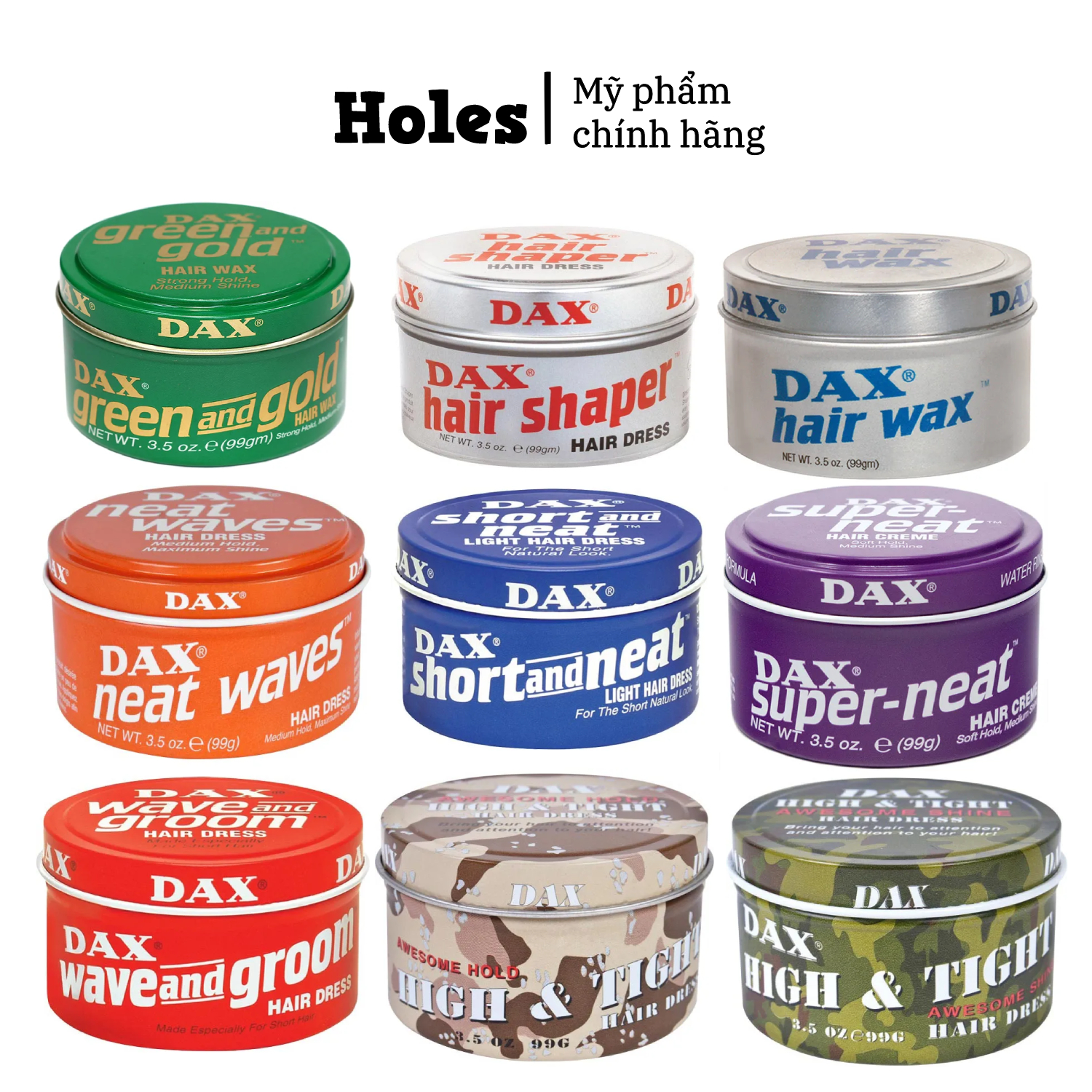 Sáp vuốt tóc Dax Hair Wax & Pomade
