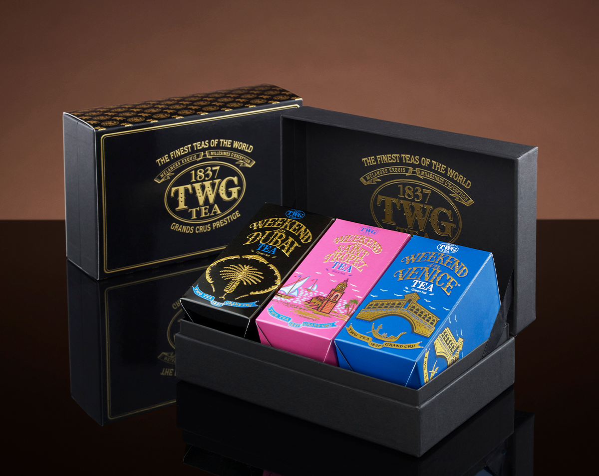 TWG Tea | Tea Route Trio Weekend Tea Set in Haute Couture Tea Tin