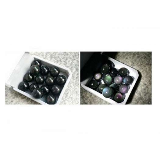 Vòng Tay May Mắn Hạt Đá Phong Thủy Đá Núi Lửa Obsidian - Đỏ