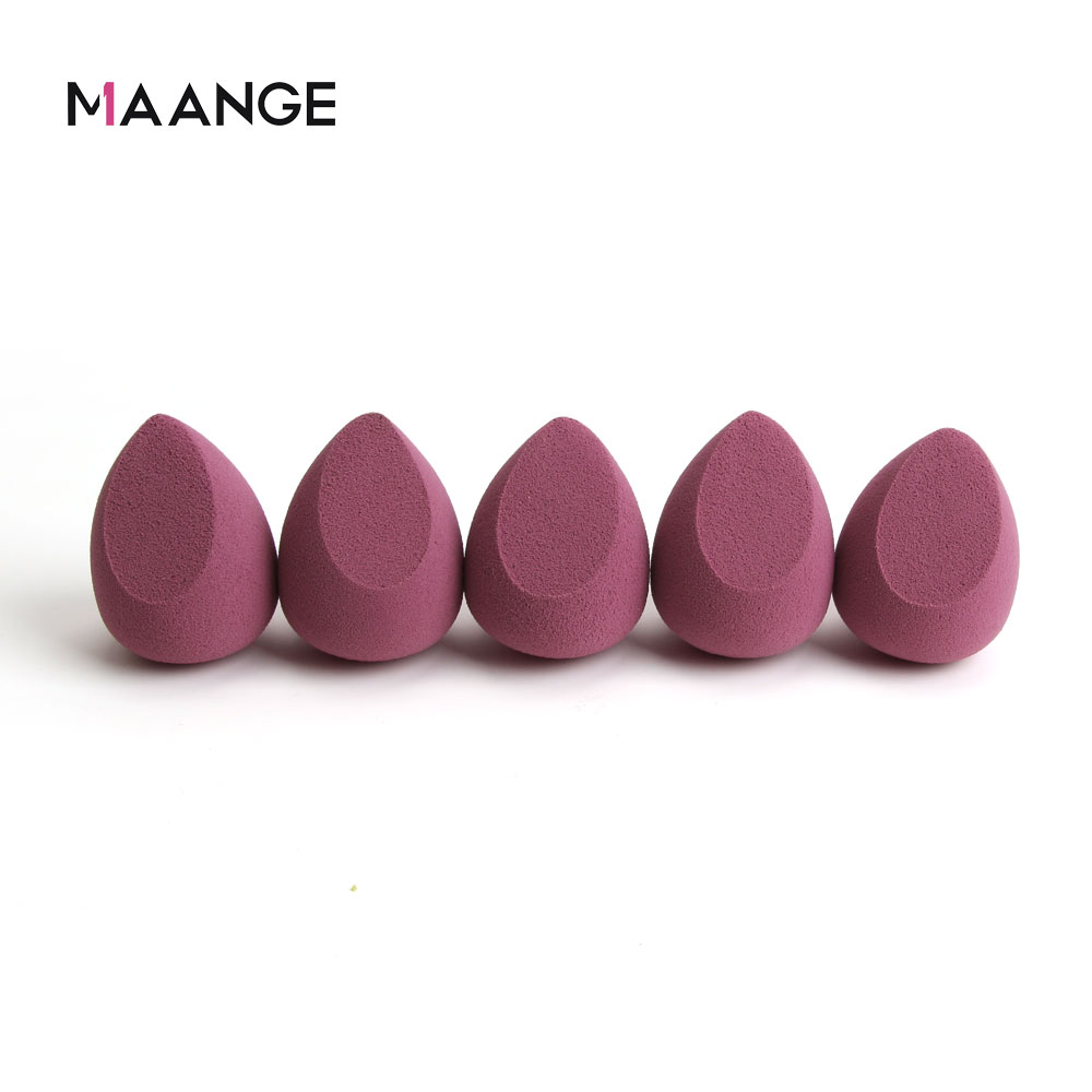 Maange 5 cái mút tán kem nền mút tán mỹ phẩm trang điểm làm đẹp mềm đa năng