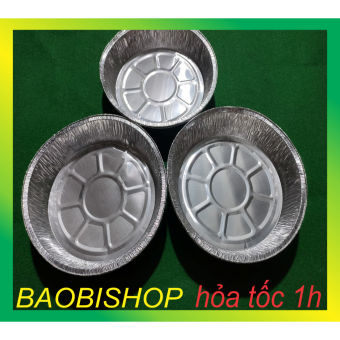 Set 10 tô Giấy Bạc Lót Nồi Chiên Không Dầu, Đĩa Nhôm, tô nhôm đĩa giấy bạc size L_bao bì shop