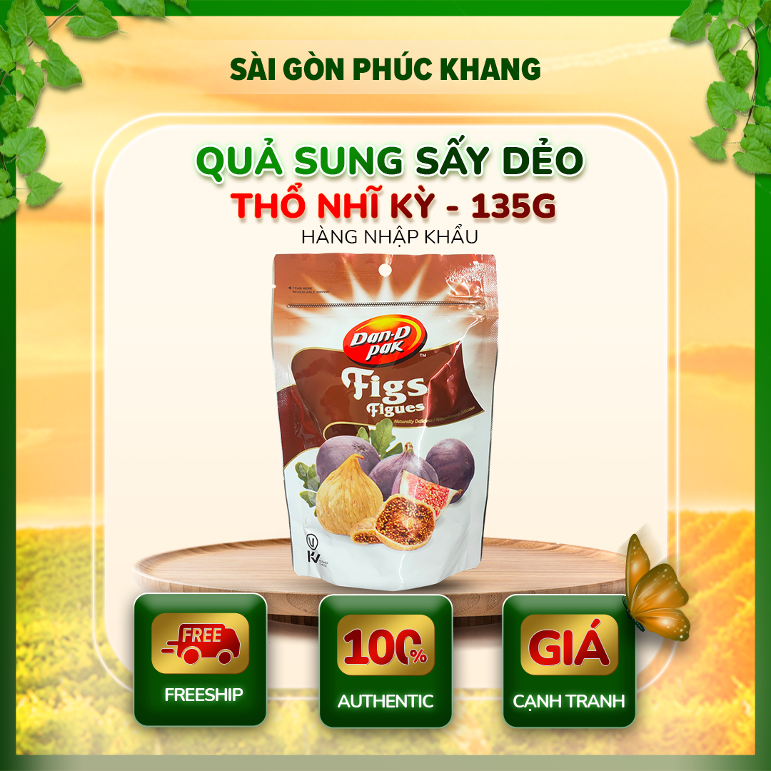 [HCM]QUẢ SUNG SẤY DẺO NHẬP KHẨU TURKISH 135gr dan.d.pakkhông chất bảo quảnngăn ngừa ung thưổn định đường huyết