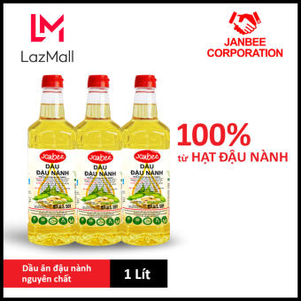 Combo 3 Chai Dầu Đậu Nành Janbee 1L