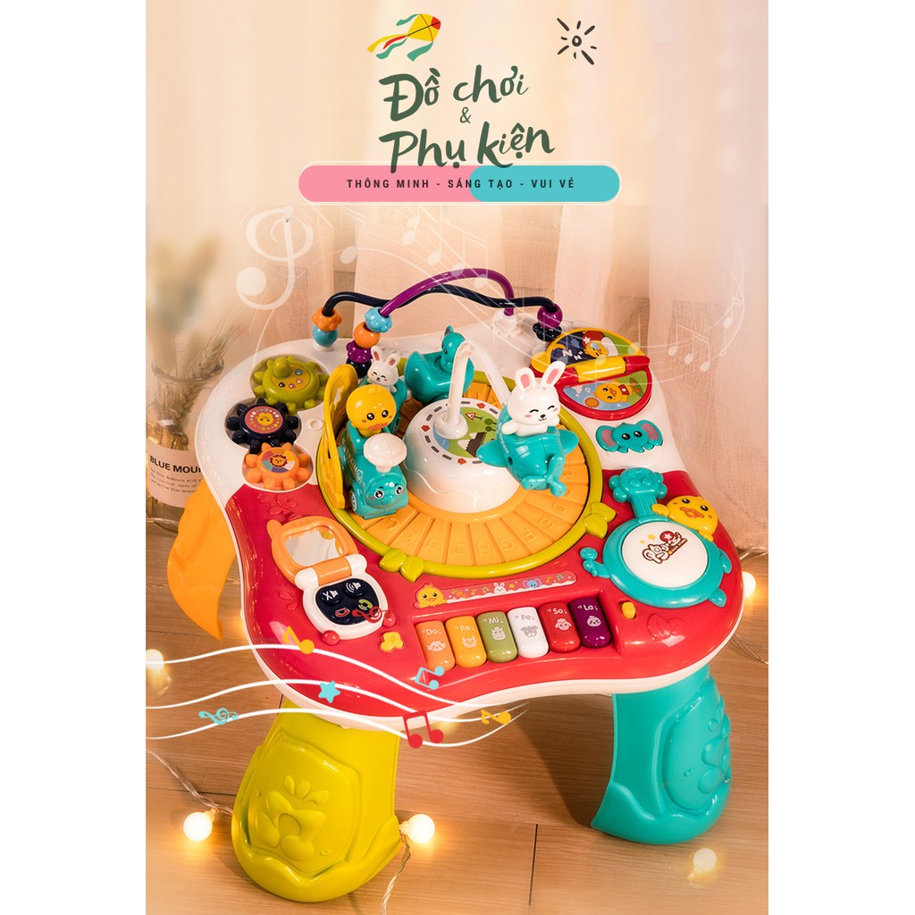 Bàn đồ chơi phát nhạc đa năng cho bé,Giúp bé phát triển toàn diện,đảm bảo an toàn