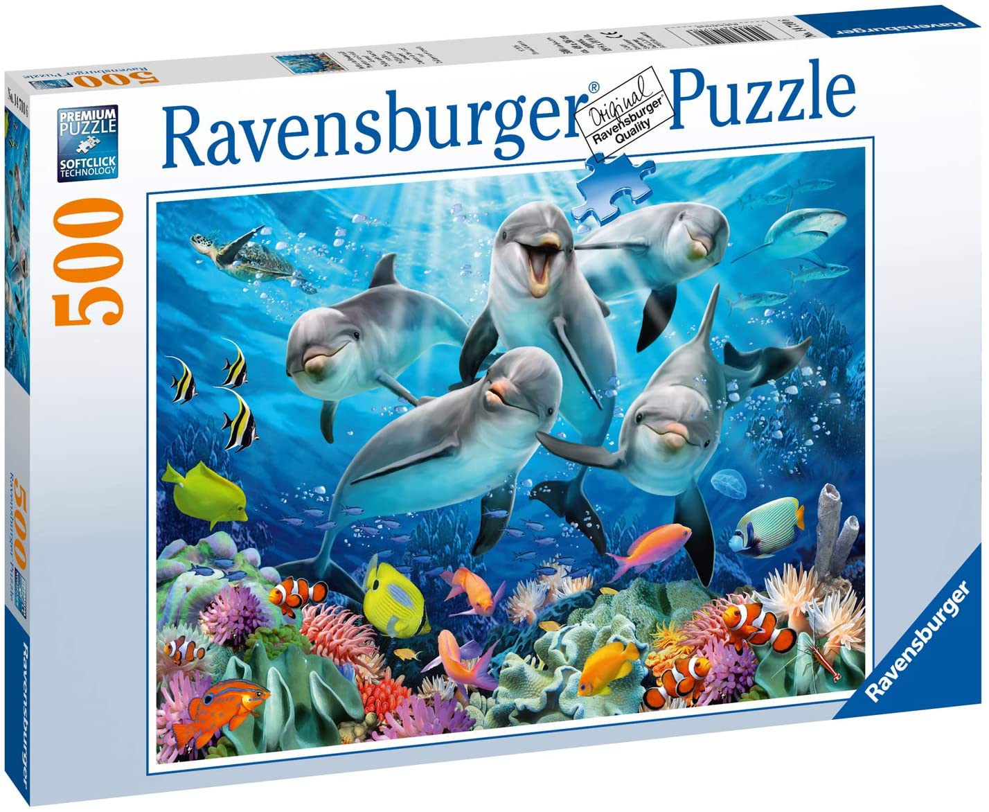 Tranh ghép Ravensburger Dolphins 500 Piece Jigsaw Puzzle