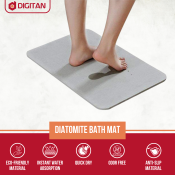 Japanese Diatomite Quick Dry Bath Mat, Anti-slip and Antibacterial