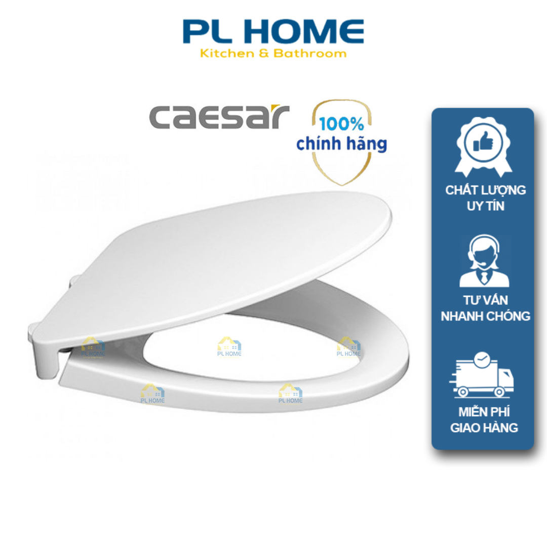 Nắp Bồn Cầu CAESAR Đóng Êm, Dùng Cho Các Mã Cầu CD1320, CD1363, CD1375, CD1340, CD1341, CD1348, CD1356