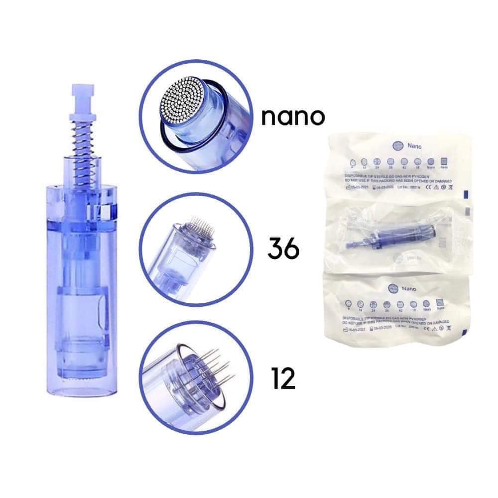 Đầu Kim Nano Kim 12 Kim 36 cho Máy Phi Kim, Máy Lăn Kim Dr Pen