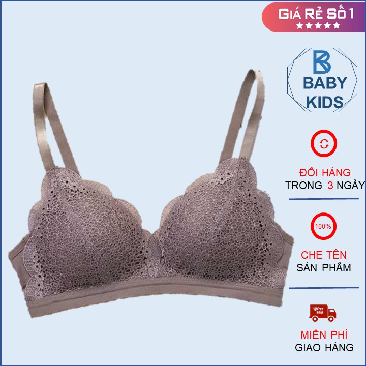 Áo lót nữ, áo lót xuất nhật phối ren, áo lót ren hoa baby, áo lót không gọng đệm mỏng