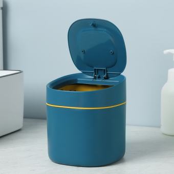 Thùng Rác Mini Để Bàn Nắp Bật Loại Sang Cao Cấp Nhựa PP Dạng Bầu Vuông BV91080