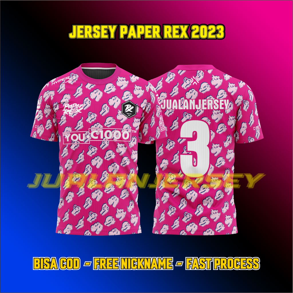 Paper Rex Jersey 2024/25 Night Mode Esports Valorant Tshirt Custom