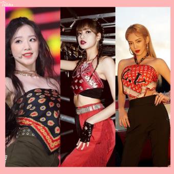 Khăn Bandana EXO (Khăn Turban) Làm Áo Cao Cấp Chất Lụa Chiffon - 70x70cm - Mã B005