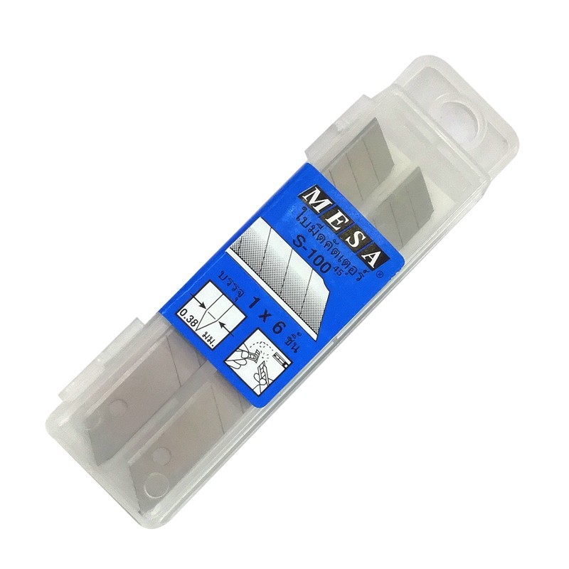 Bộ lưỡi dao rọc giấy mesa s-100 45 độ