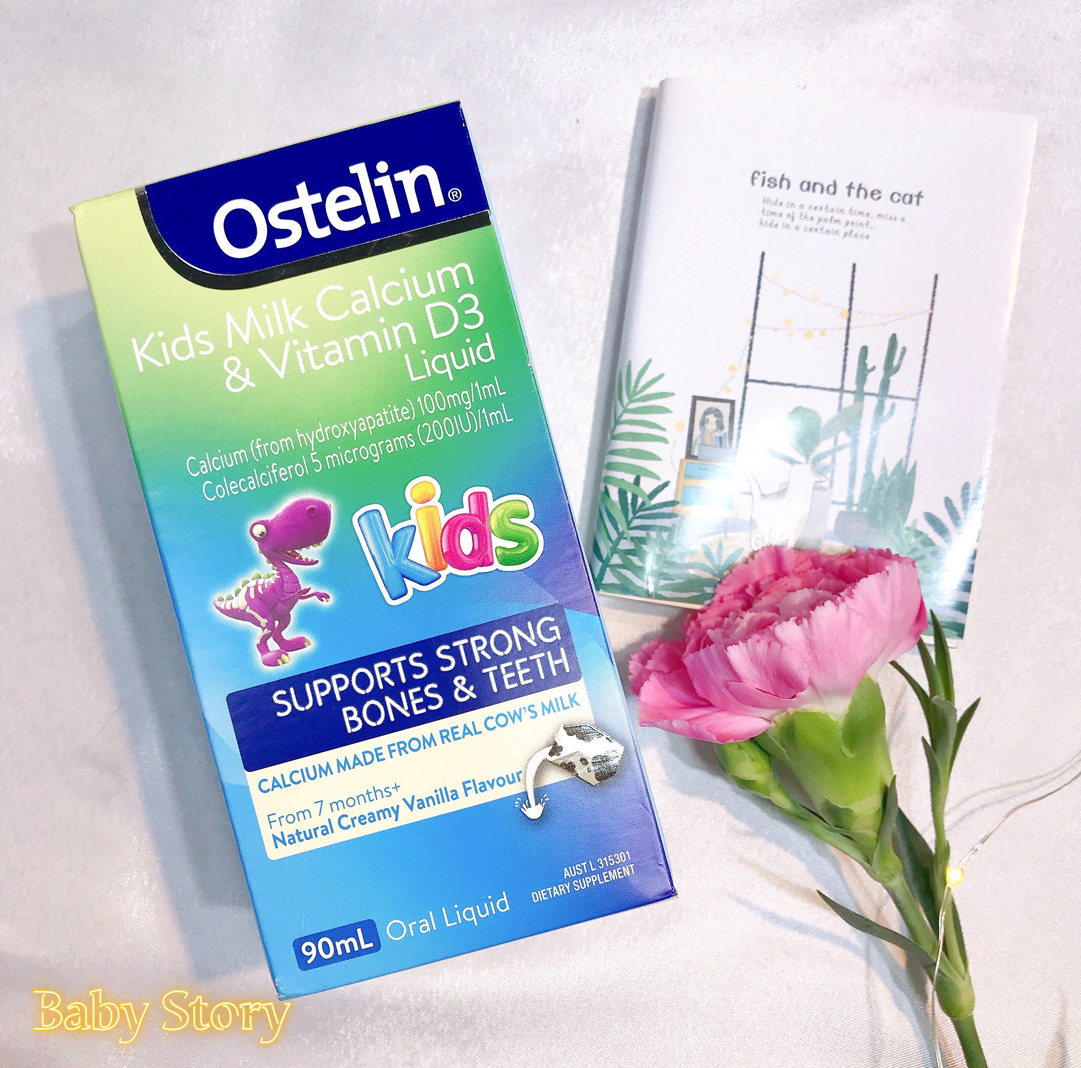 Canxi Nước Khủng Long Ostelin Kids Milk Calcium & D3 Liquid