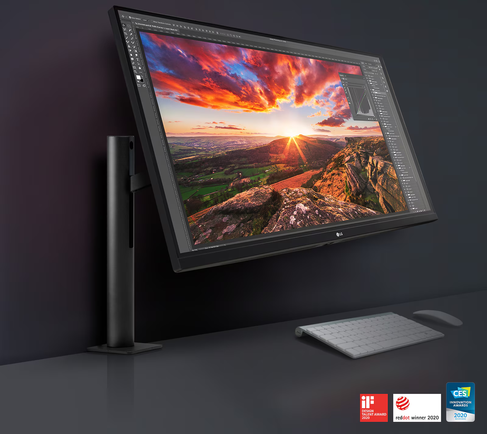 LG 32UN880K-B— 32" UHD 4K (3840x2160) IPS 60Hz Monitor with Ergo Stand · v3