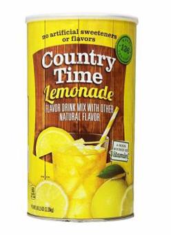 Bột pha nước chanh Country Time Lemonade hộp 2.33kg của Mỹ (chanh vàng)