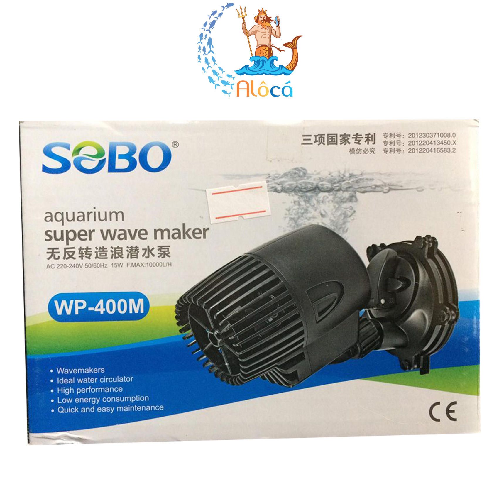 Máy thổi luồng, tạo sóng sobo wp-400m, wp-800m cho bể, hồ cá cảnh.