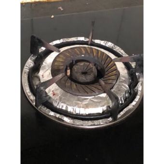 Sét 12 giấy bạc lót bếp ga sạch sẽ tiện lợi