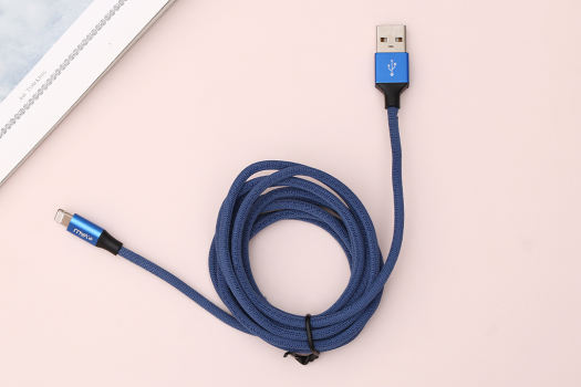 Cáp sạc iphone Lightning 1m eValu LTL-04 Xanh Navi