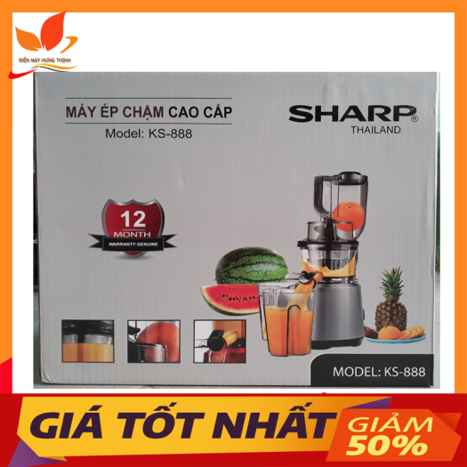 Máy ép chậm , Máy ép trái cây hoa quả sharp KS 888