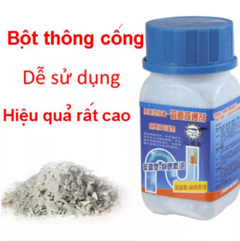 Bột thông cống  loại cực mạnh thông tắc bồn cầu bồn vệ sinh cực mạnh