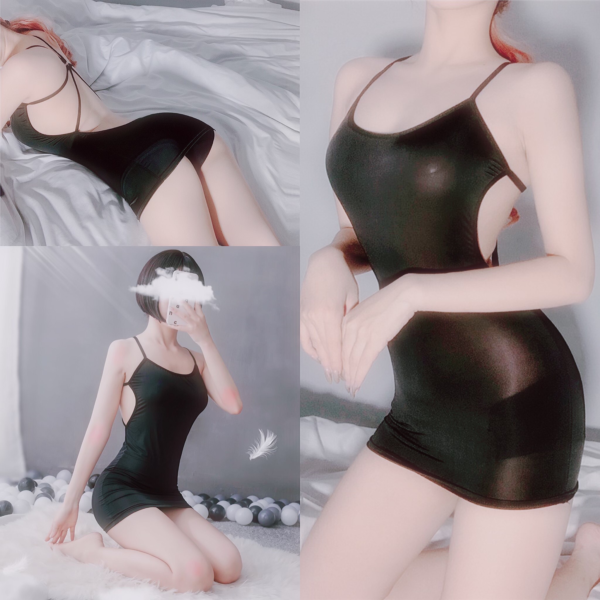 Váy ngủ sexy ôm body hở lưng quyến rũ