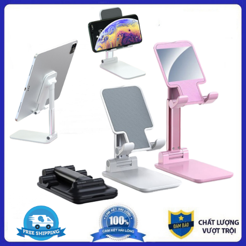 Giá đỡ điện thoại máy tính bảng, giá đỡ điện thoại đa năng gấp gọn, giá đỡ điện thoại để bàn, livetream mẫu mới