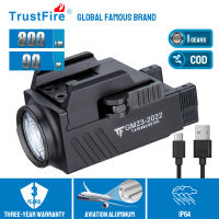 TrustFire GM23 LED Tactical Flashlight 800lm Weapon Light Rechargeable Use XP-L HI LED IP64 Waterproof For Weapon Rails (Glock Taurus Picatinny Universal Weapon Rails)