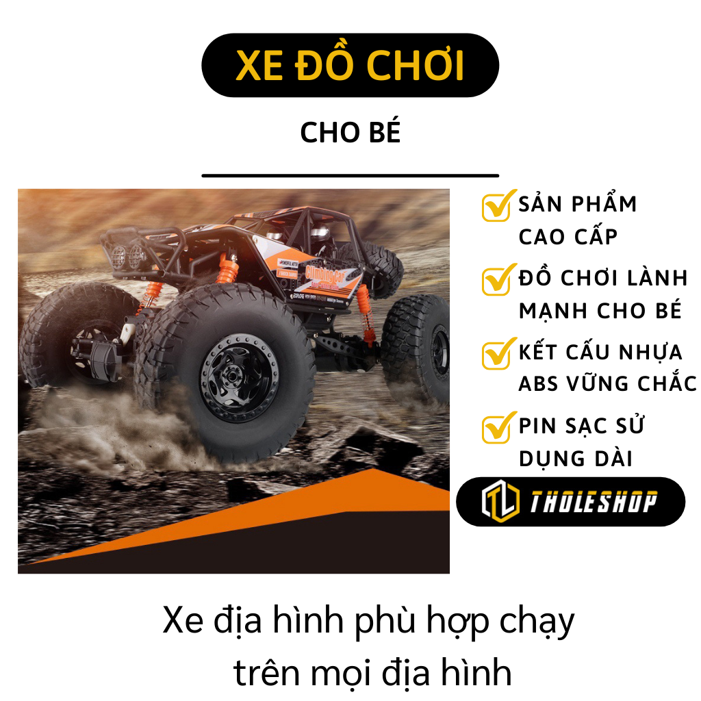 Xe địa hình - Ô tô đồ chơi siêu địa hình điều khiển từ xa - Xe ô tô đị hình điều khiển leo dốc, khung thép