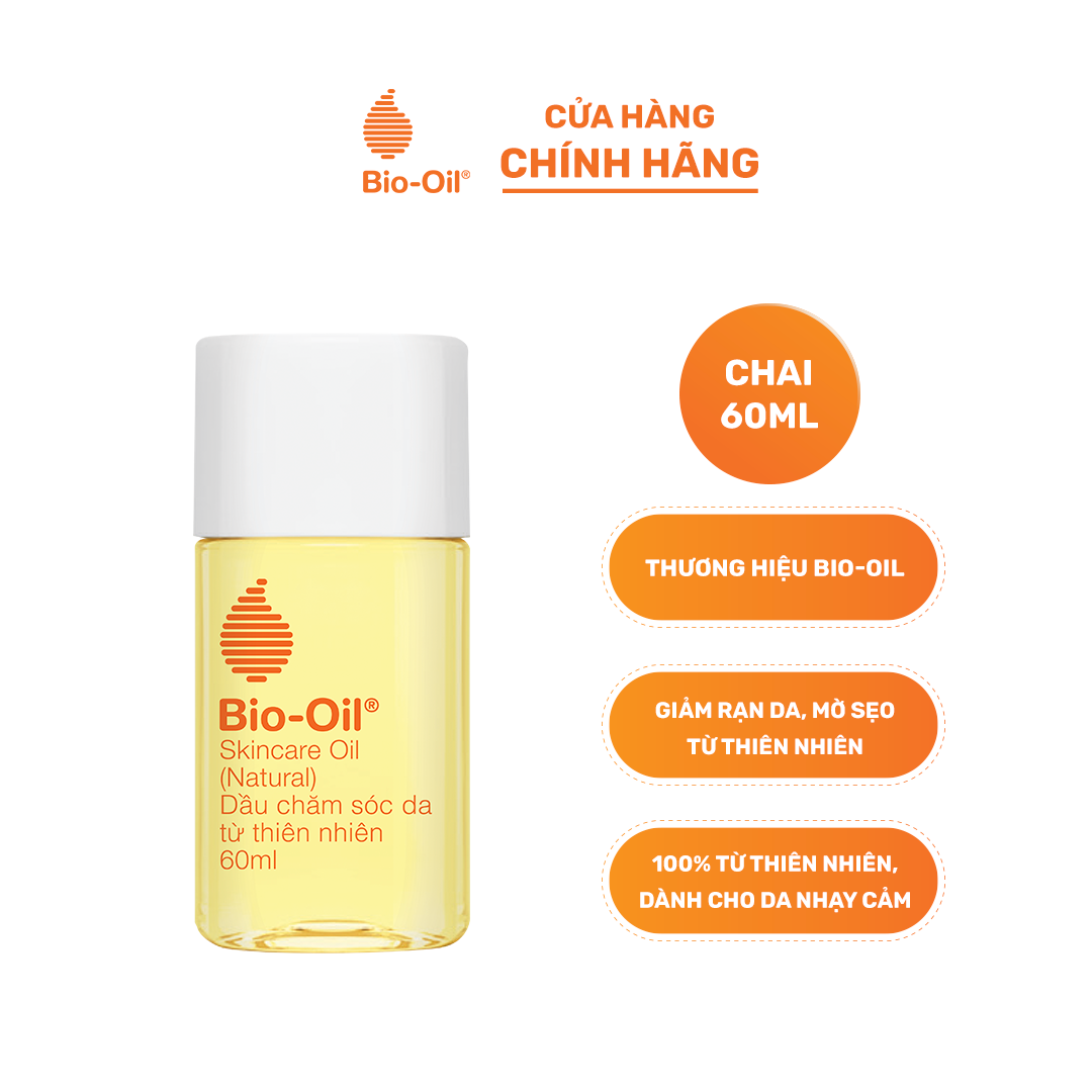 [LIVE] Dầu chăm sóc da từ Thiên Nhiên giúp giảm rạn dạ, mờ sẹo cho da nhạy cảm - BIO-OIL SKINCARE OIL (NATURAL) (chai 60ml)