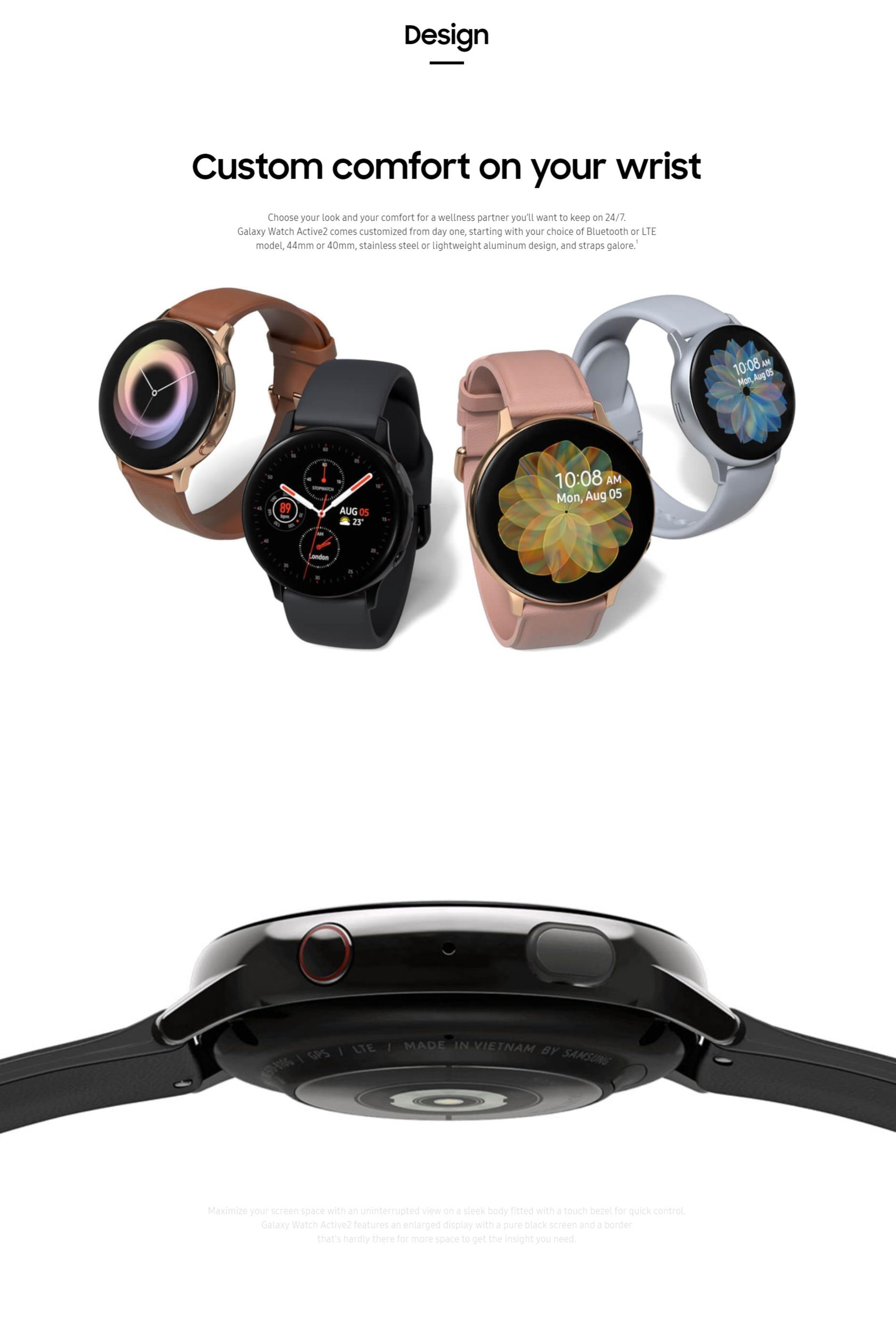 Samsung Galaxy Watch Active 2 Bluetooth 44MM Aluminium (1 Year Local  Samsung Warranty) | Lazada Singapore
