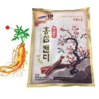 Kẹo Sâm Cành Đào Không Đường Hàn Quốc túi 200gram