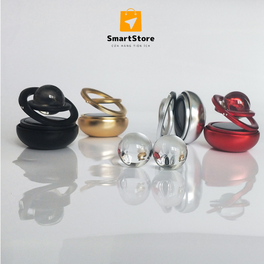 Sáp thơm ô tô Galaxy kim loại, sáp thơm xe hơi chạy bằng năng lượng mặt trời, gắn taplo xe tiện lợi