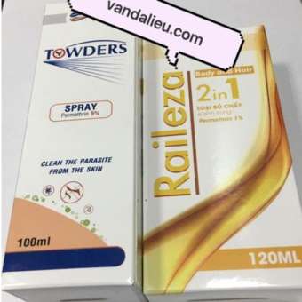 COMBO GHẺ.( TẮM, GỘI, XỊT )  Raileza+Towders Spray 100ml