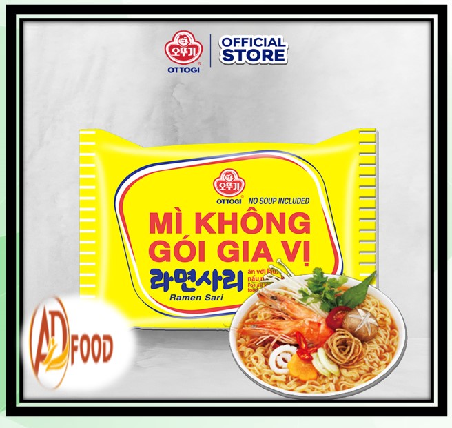 Combo 5 gói - mì Không Gói Gia Vị OTTOGI 110G,