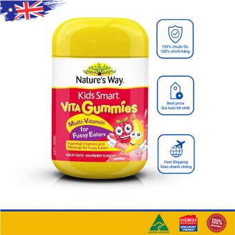 Kẹo dẻo biếng ăn Nature's Way Multivitamin for Fussy Eaters 60 viên cho bé
