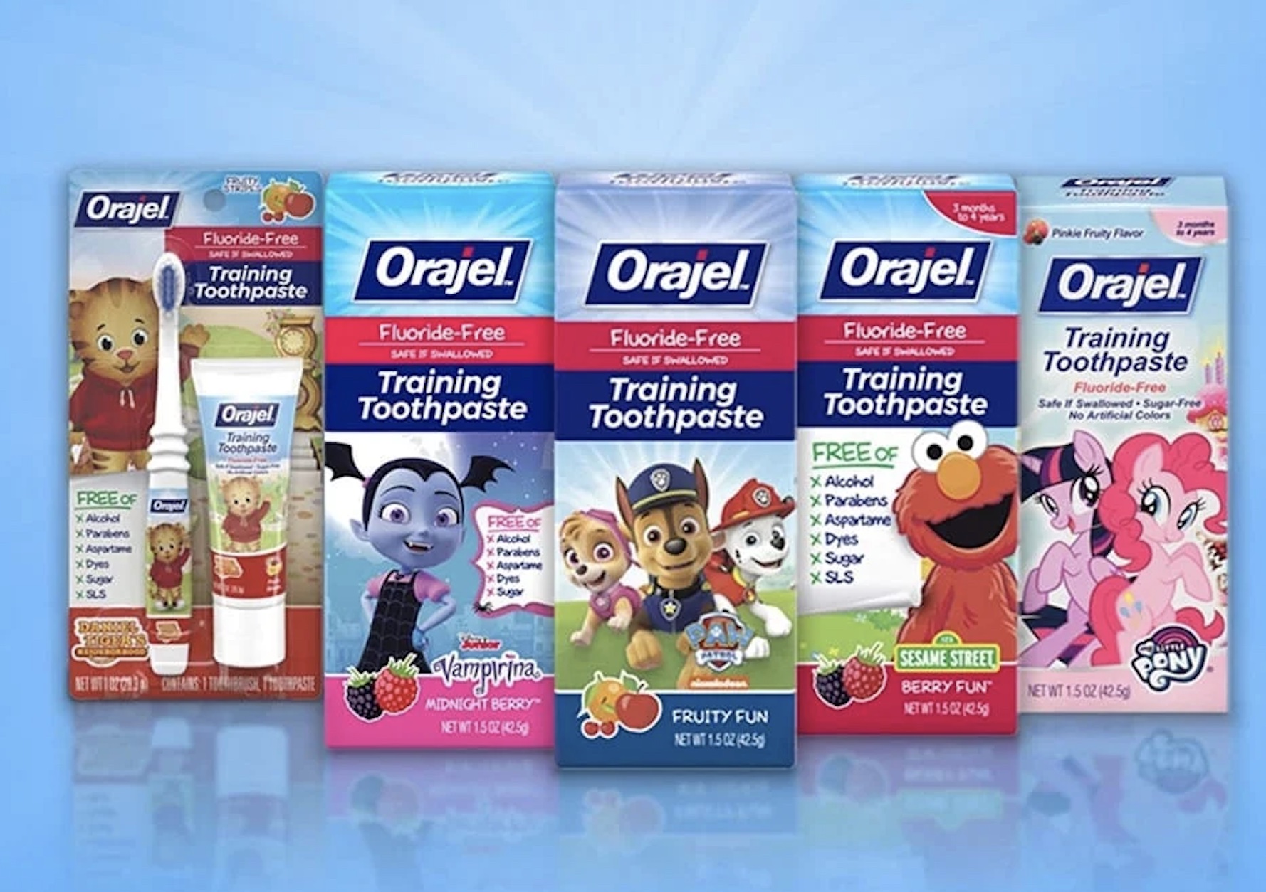 Kem đánh răng Orajel cho bé từ 3 tháng