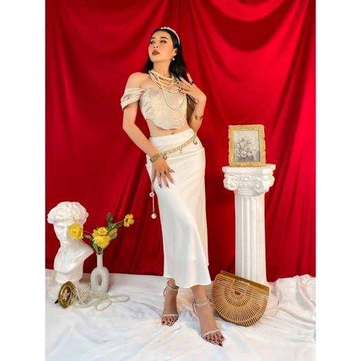 CHÂN VÁY PHI BÓNG DÁNG DÀI C0249