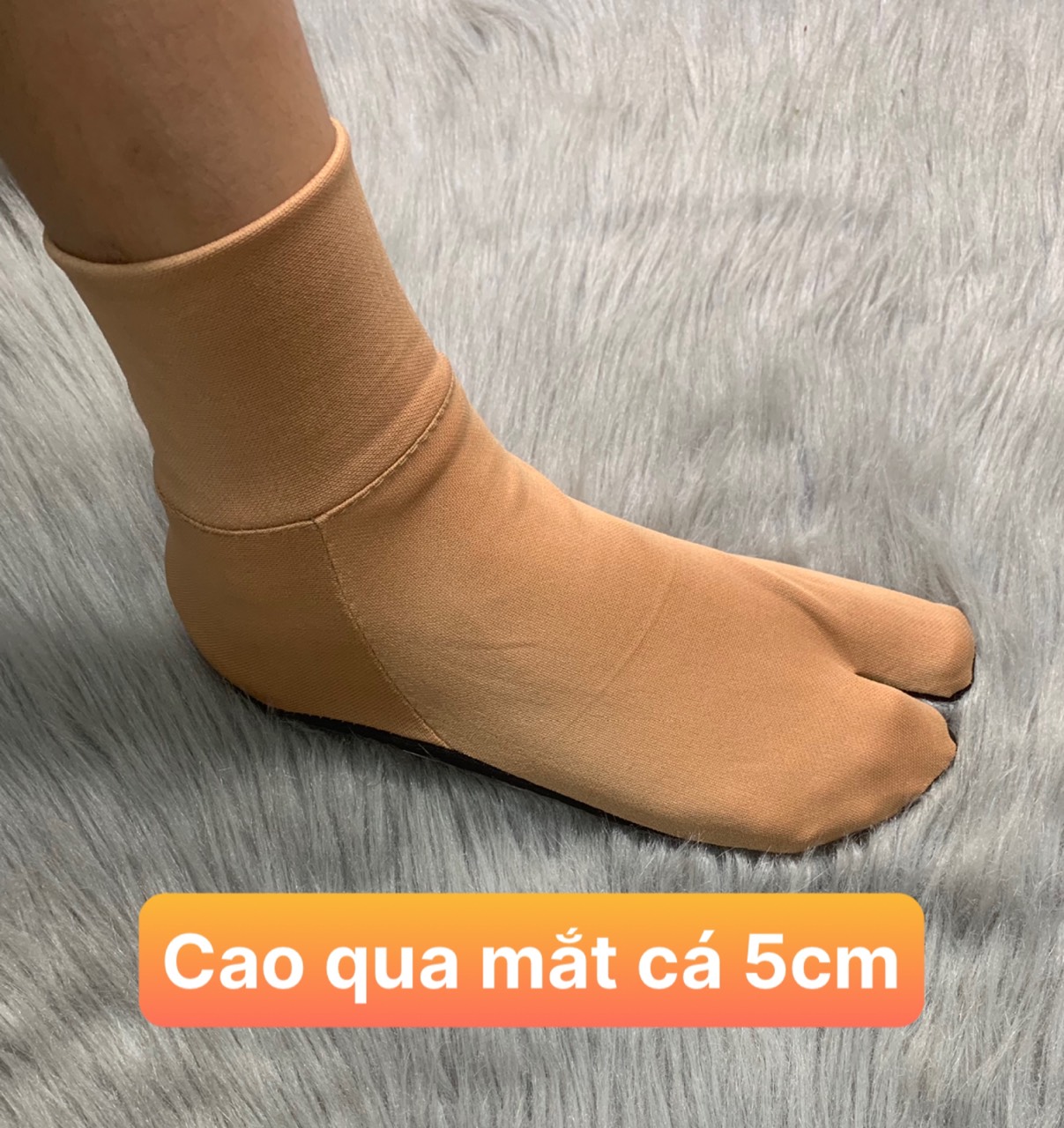 Combo 5 đôi vớ nữ , tất nữ , hài vải cổ cao ôm qua mắt cá 5cm và loại cao 10cm ,xỏ ngón thun co giãn tốt ,lót đế vải nỉ