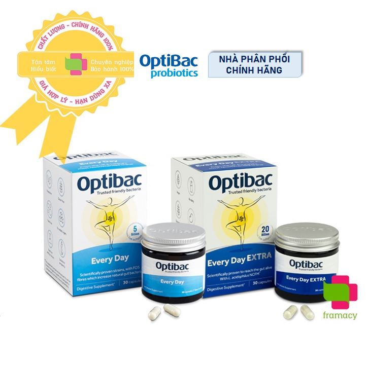 Men vi sinh Optibac xanh da trời Probiotics For Every Day